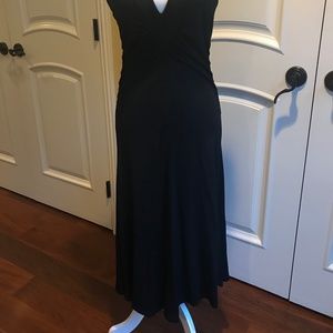 DKNY BLACK COCKTAIL DRESS MIDI LENGTH